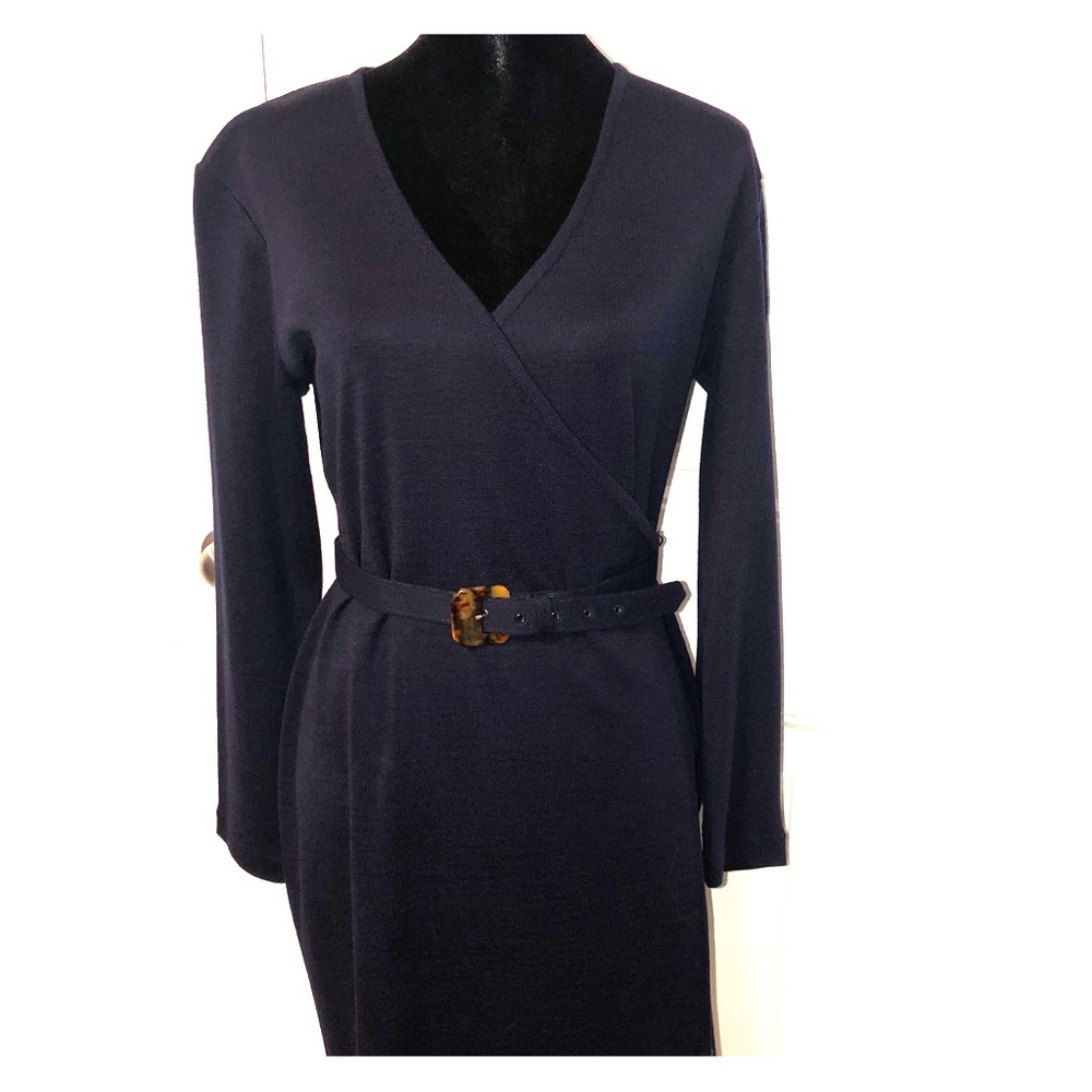 SOLD. Kasper KSL wrap dress PM
